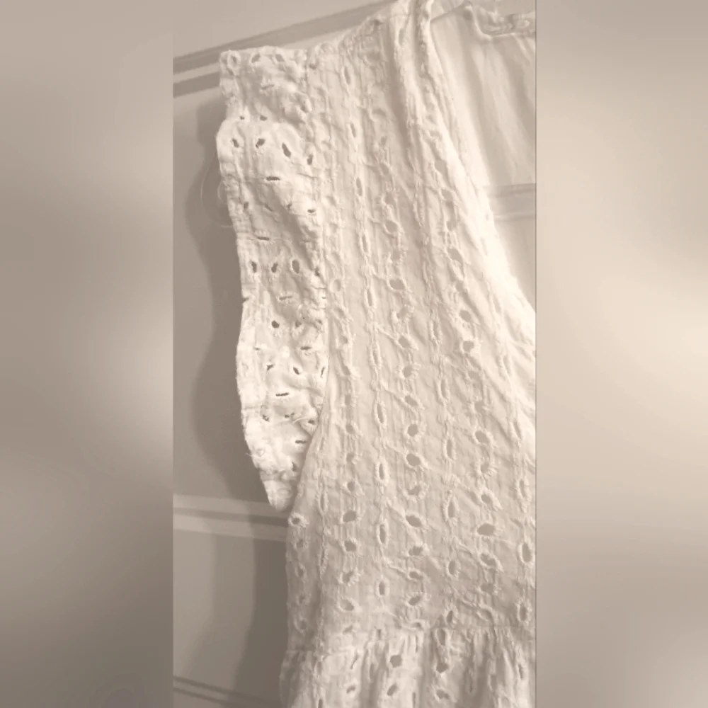 Pink Lily Lined Eylet Baby Doll Dress w/ Pockets - Picture 9 of 9